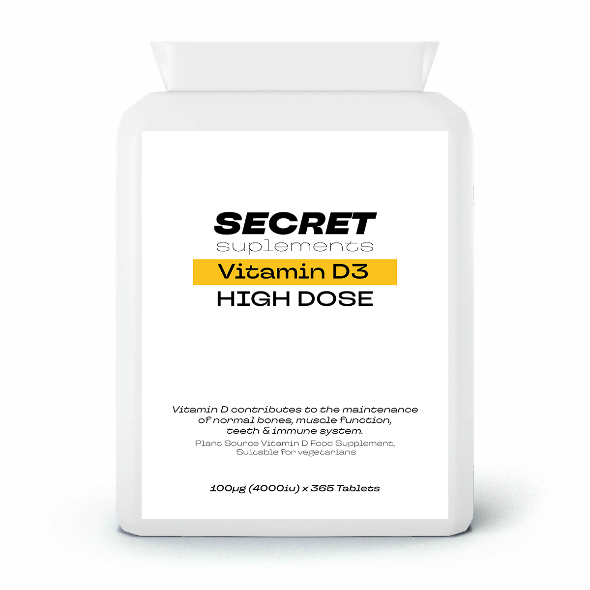 Vitamin D3 (High Dose) - 1 Year Supply